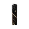 Black Marble Pillar Candle Stick, 21"Hx4"Sq