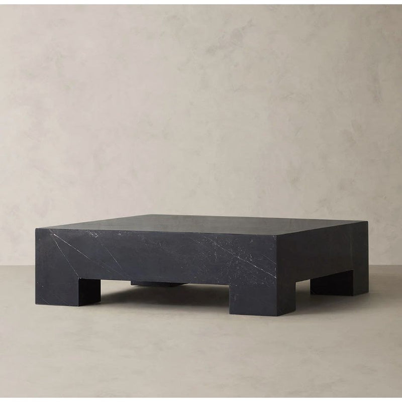 59MX5DPM - Brooklyn Marquina Rectangular Marble Coffee Table