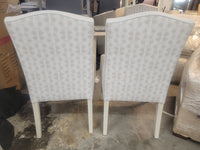 SET of 6 Custom Upholstered High-Back Arm Chairs Attrib. to RH (AS IS)