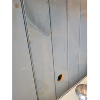 Vintage Whitewash Pine Storage Cabinet - colletteconsignment.com