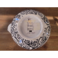 12-Pc Black & White Porcelain Tea Set