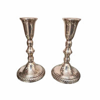 Pair of Weighted Sterling Silver Candlesticks