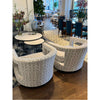 Pair of Bernhardt Interiors Gray & White Armchairs