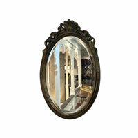 Ornate Small Oval Mirror
