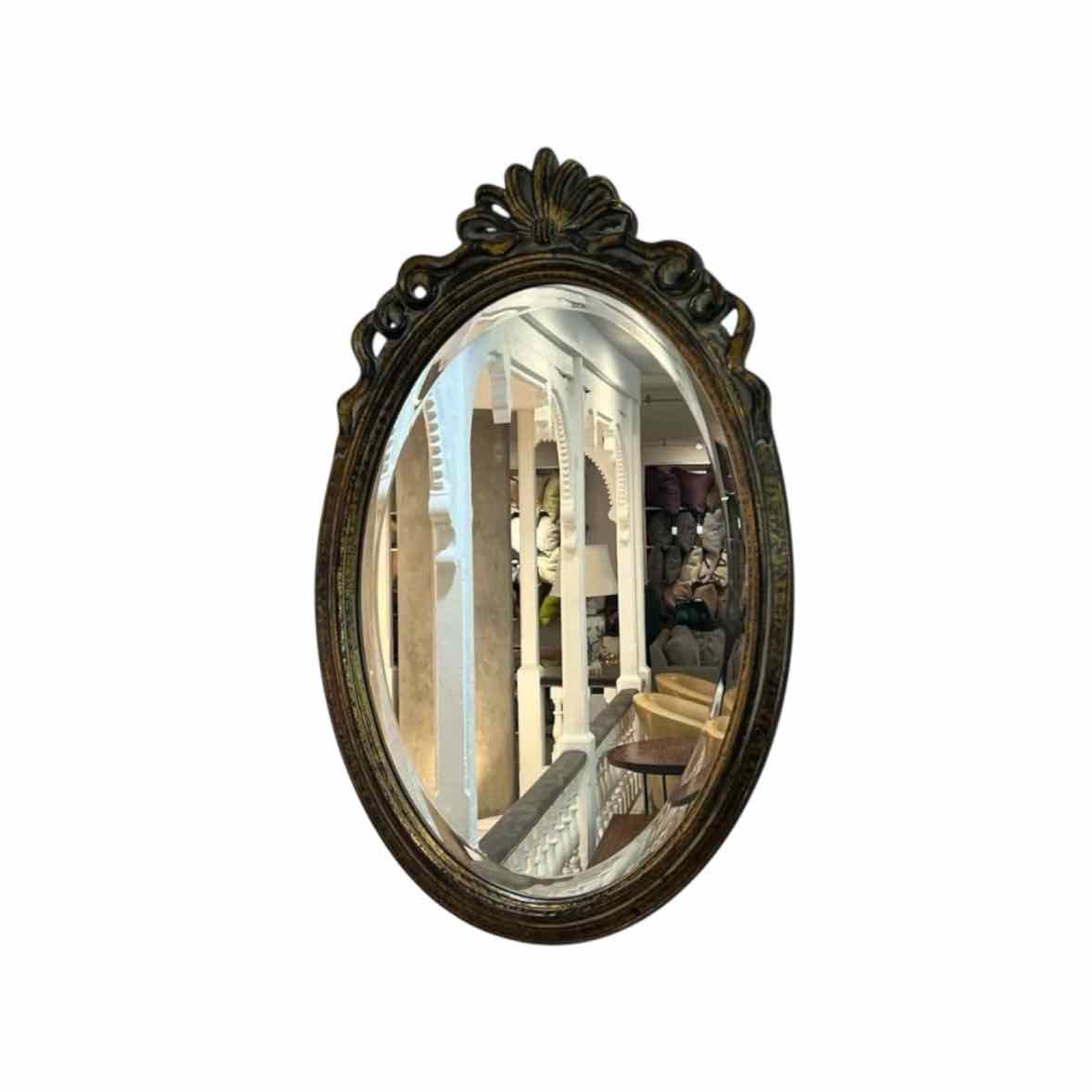 Ornate Small Oval Mirror