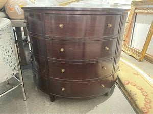 Jefferson Mahogany 4-Drawer Demilune Commode by Thomas Pheasant for Baker