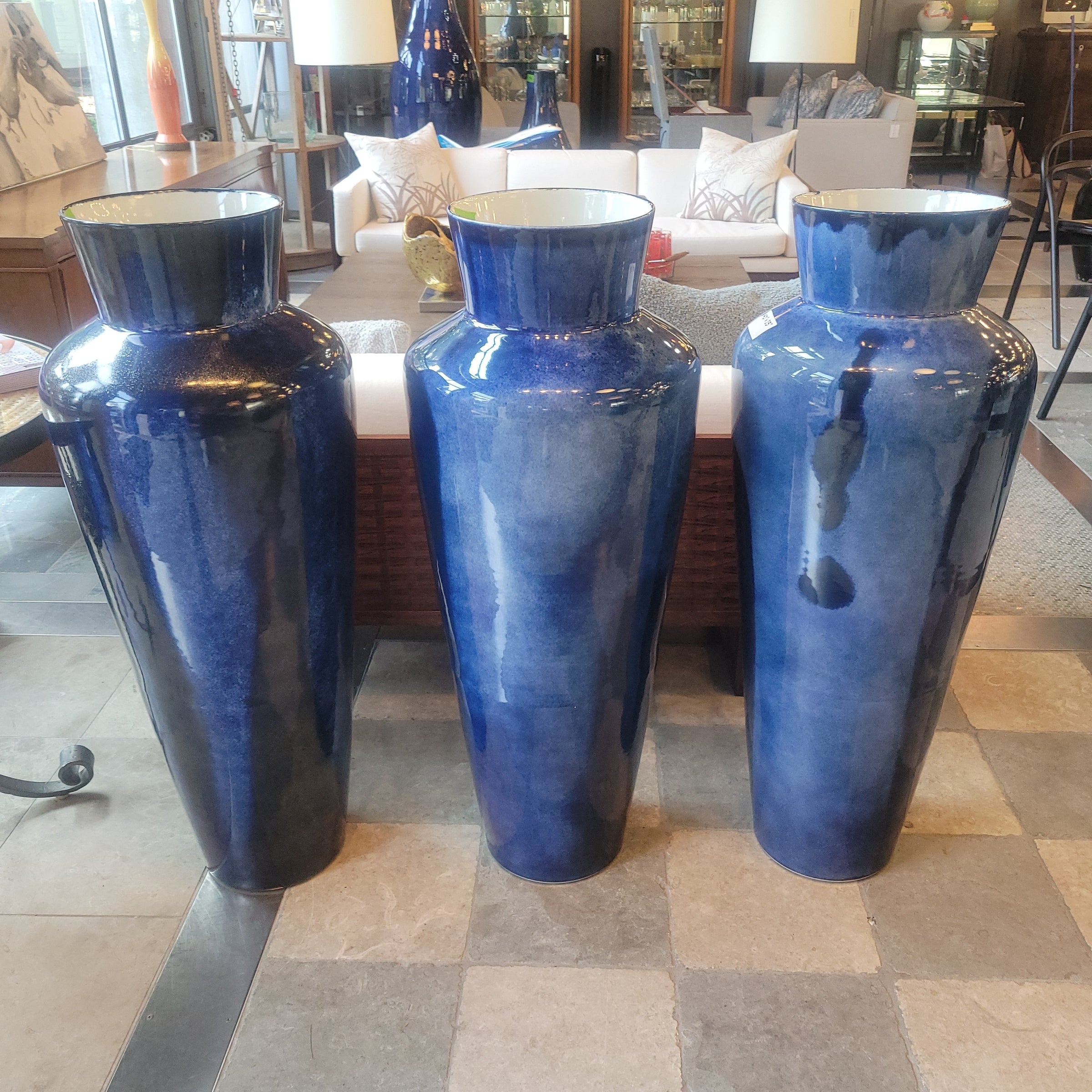 Large Blue Porcelain Vase by Jared Fitzgerald