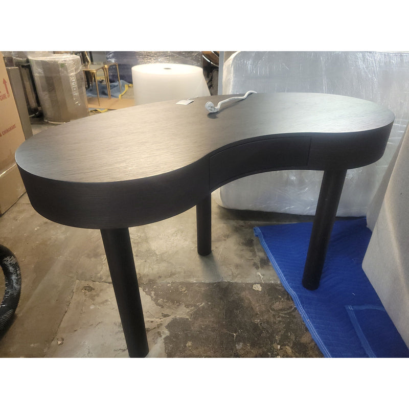 Custom Design Curved Shaped Desk w/ 3 Legs