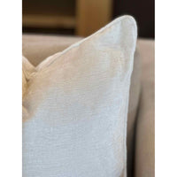 PAIR of White Chenille Pillows