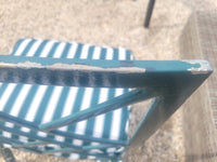SET of Vintage Painted Iron Dining Table, 2 Arm Chairs, 4 Side Chairs (AS IS)