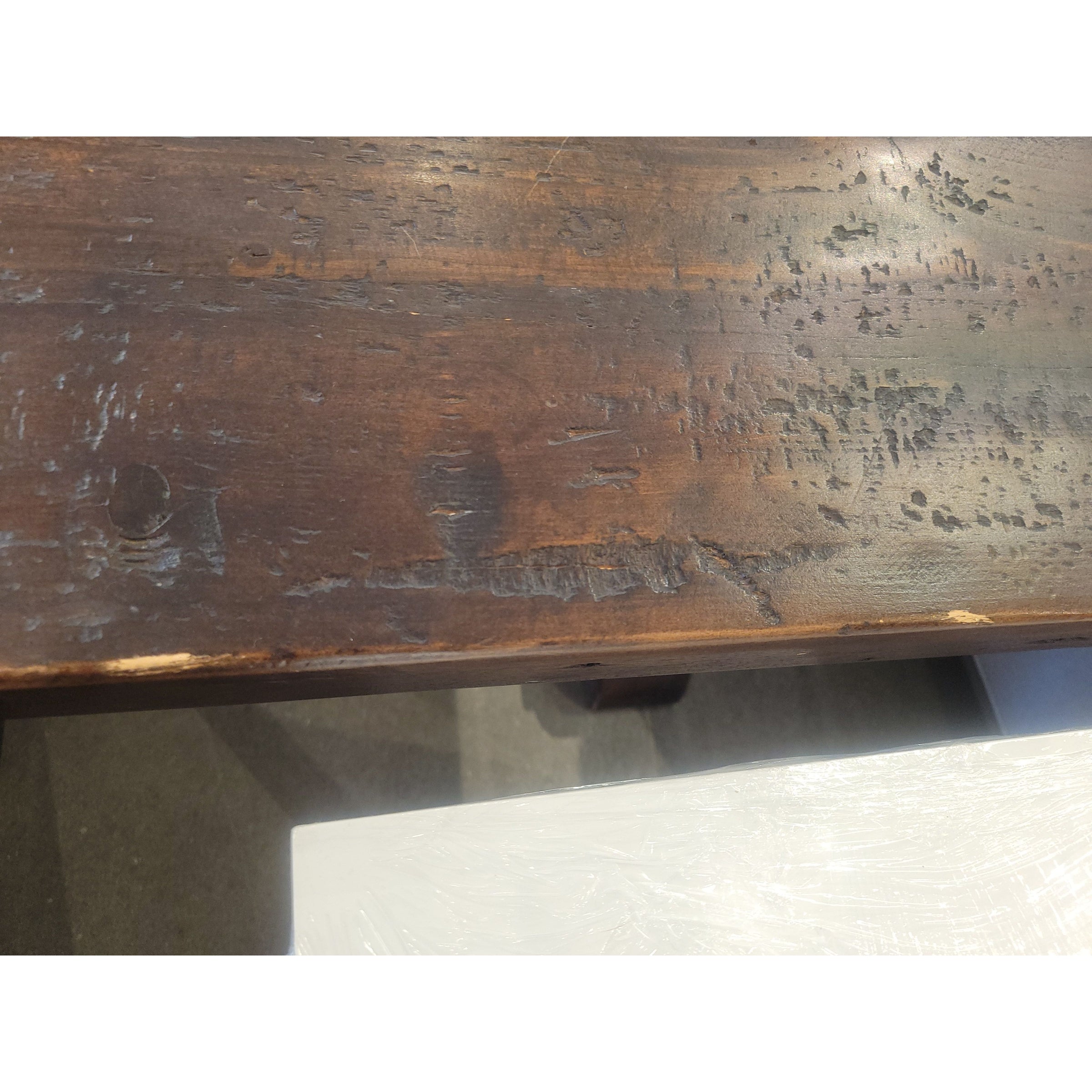 7-ft Dark Wood Extension Dining Table w/ 1 Leaf by RH