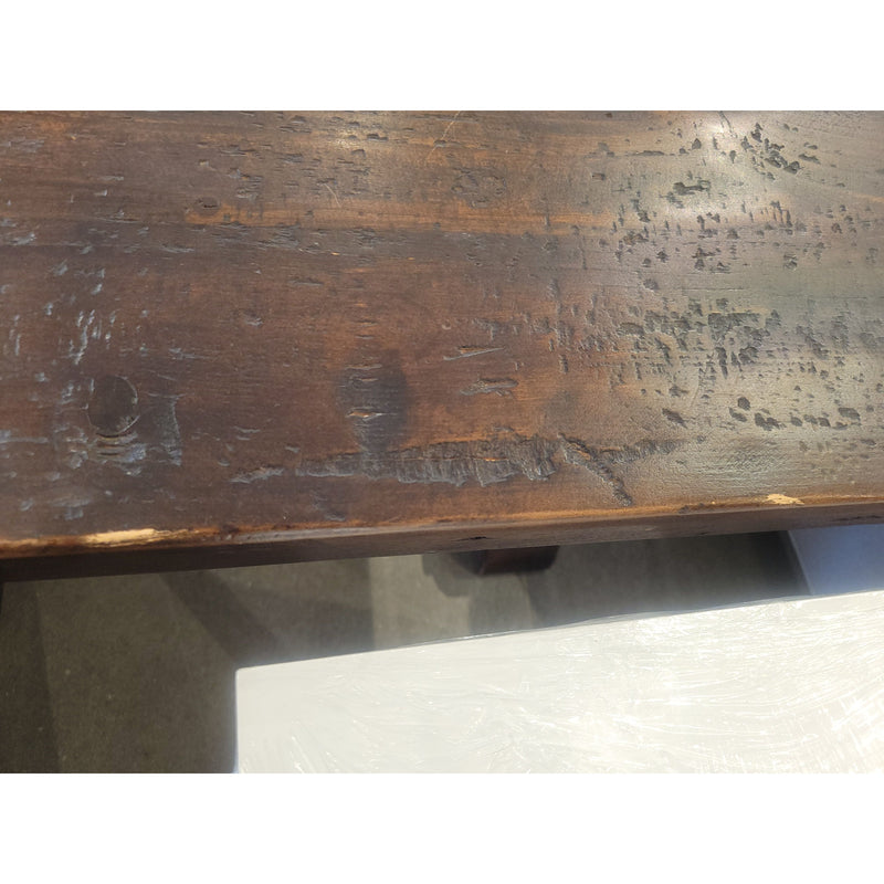 7-ft Dark Wood Extension Dining Table w/ 1 Leaf by RH