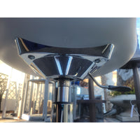 Basil White Poly Rolling Desk Chair Attrib. to Calligaris