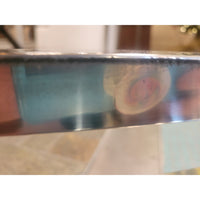 Polished Steel Bar Cart w/ Mirror Glass Shelves Attrib. to Moniker (As Is)