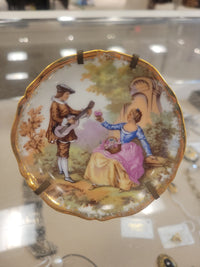 French Limoges Plate w/ Stand