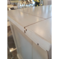 PAIR of White Wood 3-Drawer Nightstands (AS IS)