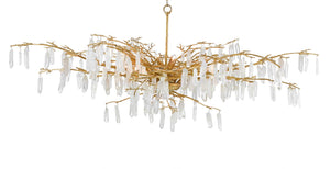 Currey & Company "Forest Dawn" Gold Chandelier