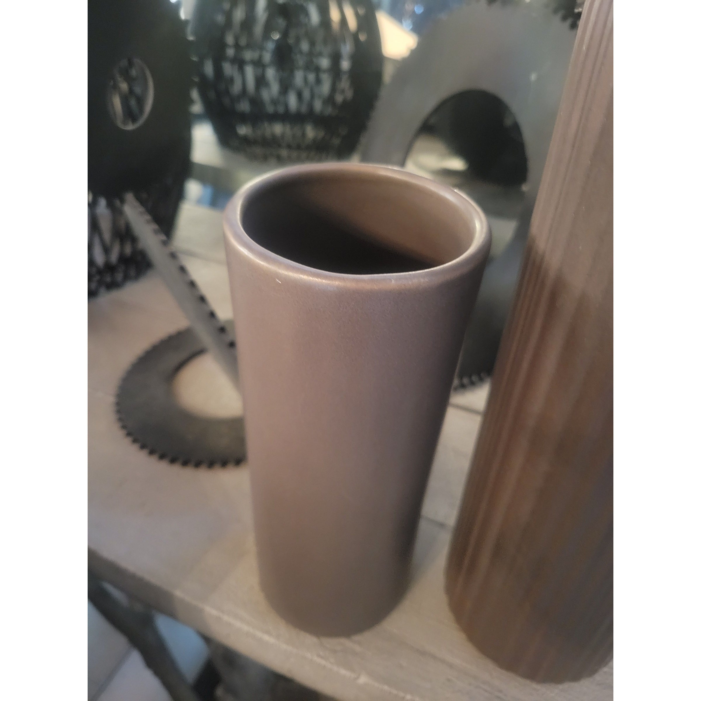 Haeger Short Gray Vase