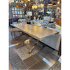 Wood Veneer Dining Table w/ Steel Y Legs