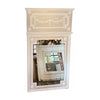 French Style Off-White Trumeau Mirror by Eloquence