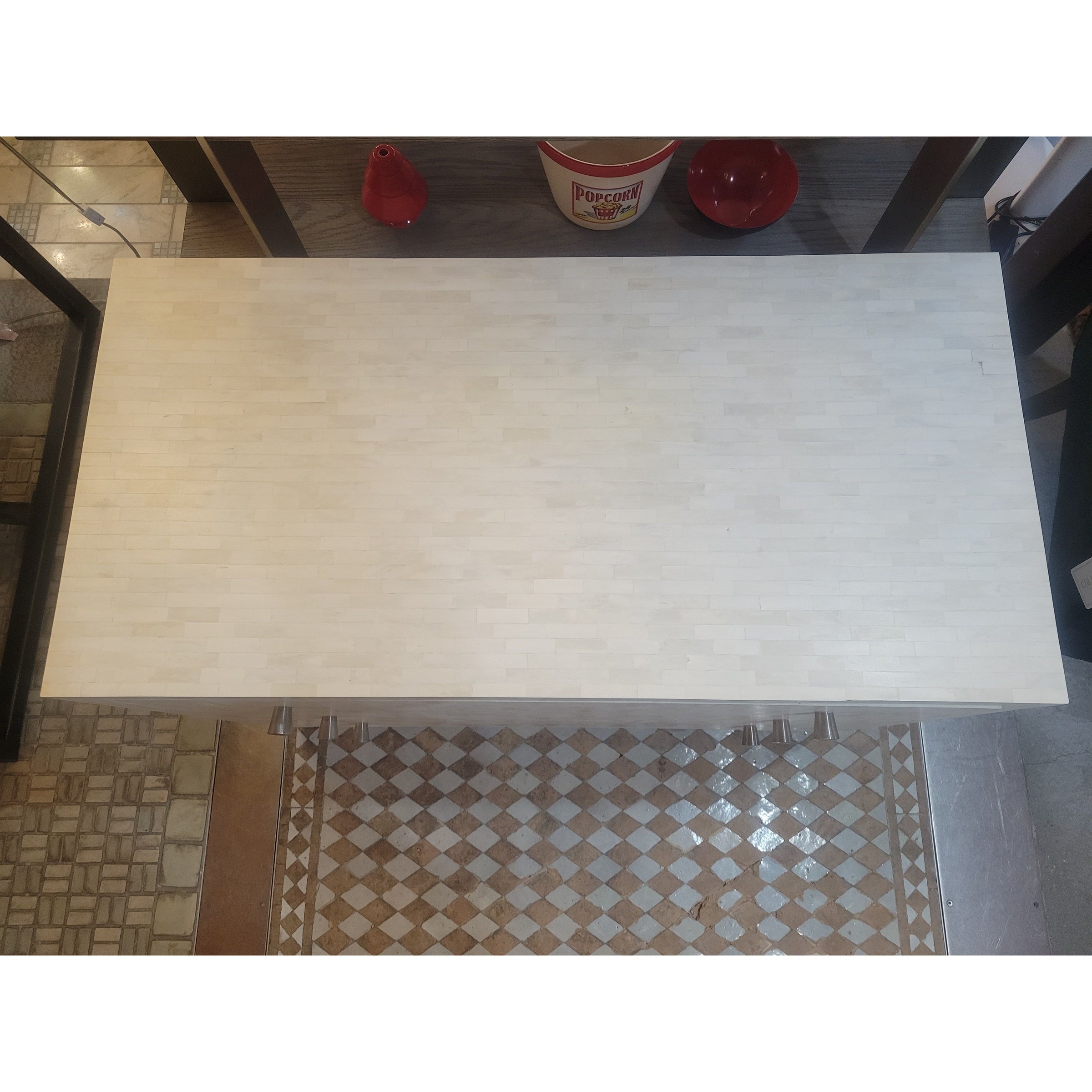 White Bone Inlay 3-Drawer Dresser