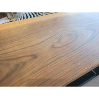 Live Edge Walnut & Metal Console Table by Central Station (AS IS)