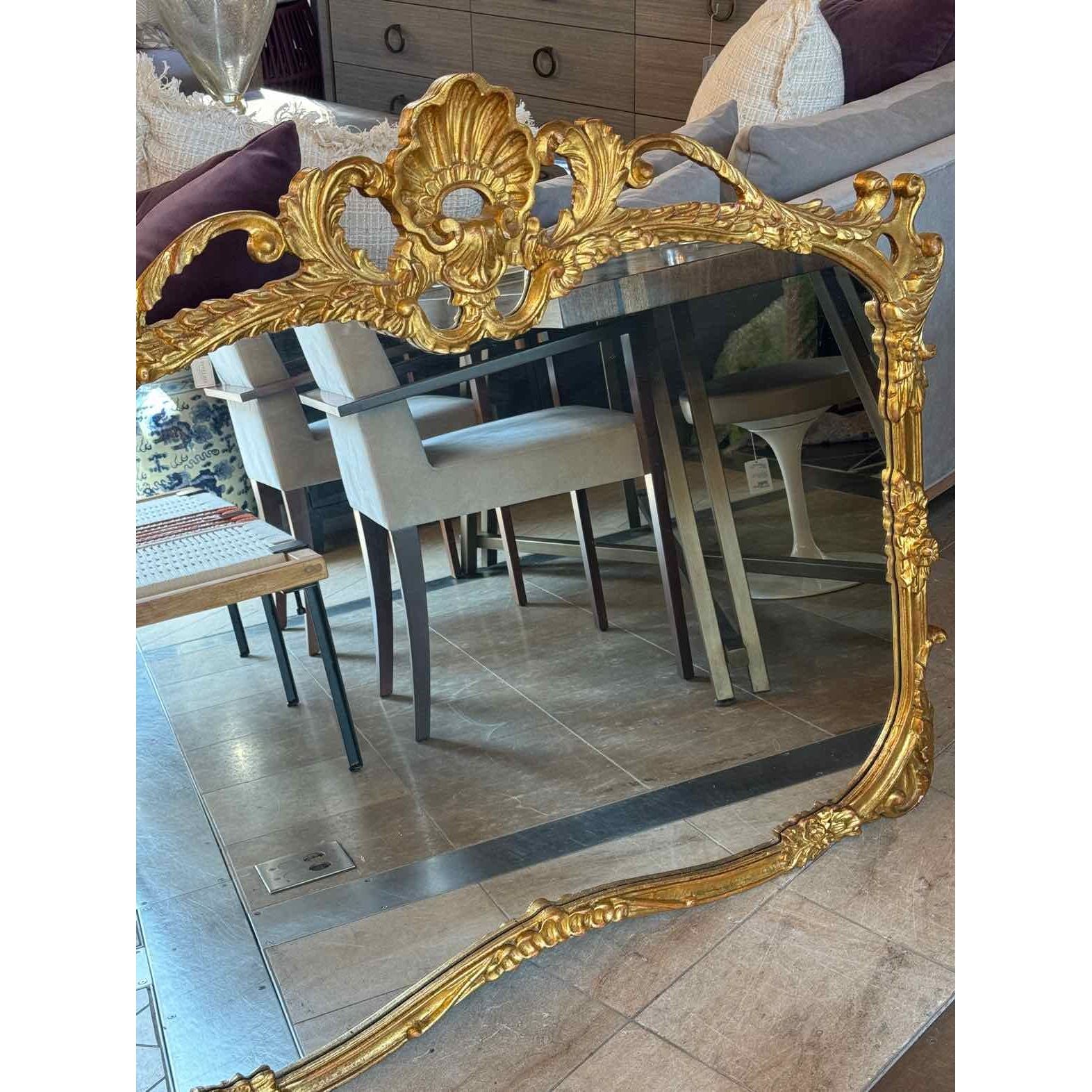 Antique Style Gold Tone Mirror - AS IS