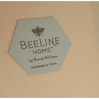 White Wood Beeline Dining Table w/ Gray Stone Top by Bunny Williams