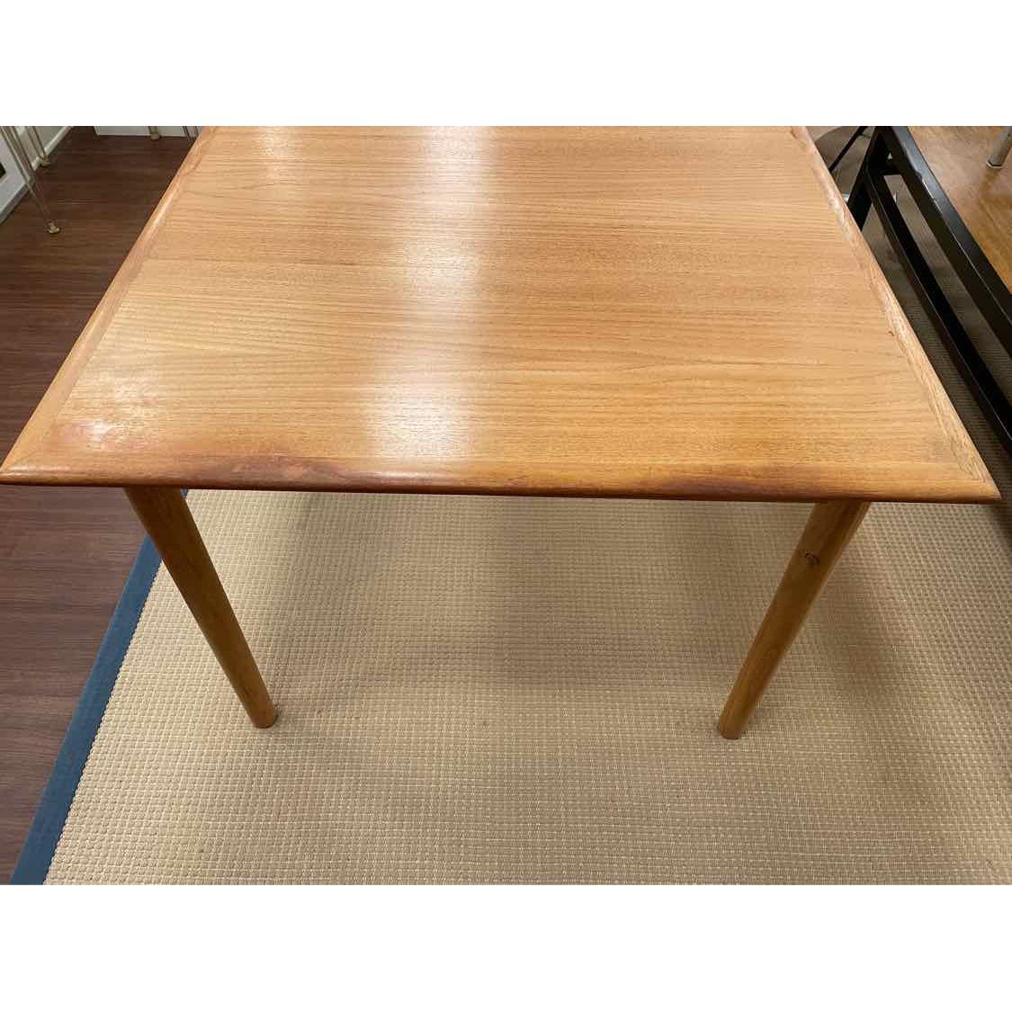 Mid-Century Danish Teak Extension Dining Table w/ Storage for 3 Leaves (AS IS)