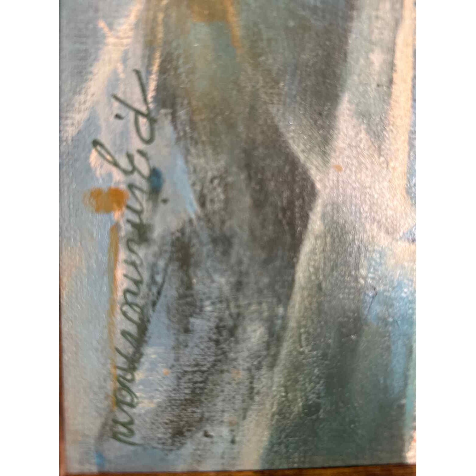 Signed Oil Painting 'Low Tide',  by Paul Zimmerman, 21.25" L x 12.38' H x 2" D
