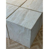 4-ft Square Stone Block Coffee Table w/ 9 Cubes - AS IS
