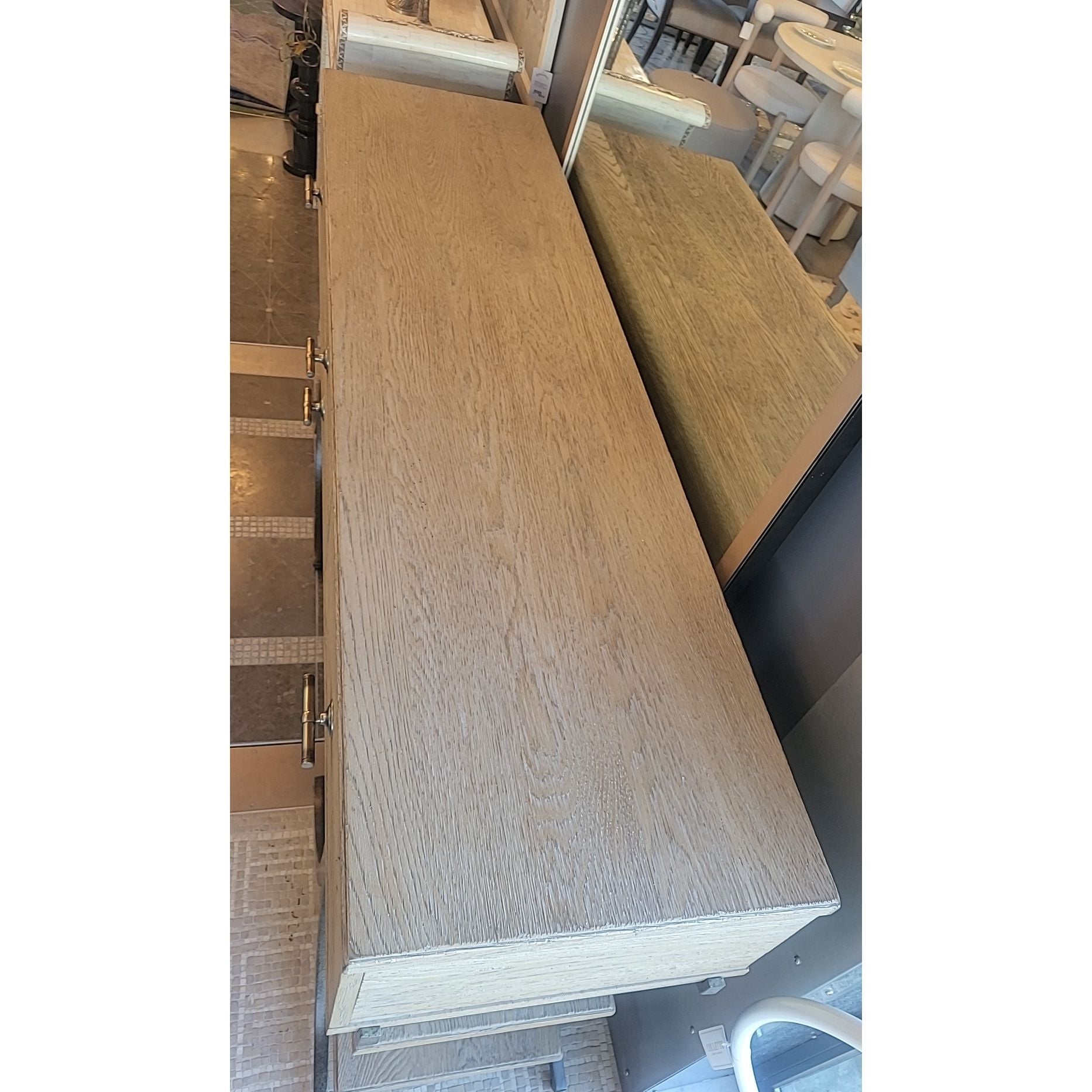 Del Mar Wood & Pewter 4-Drawer Sideboard by Stanley