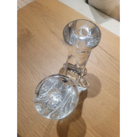 DAUM France Crystal 2-Arm Candle Holder