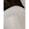 PAIR of White Faux Leather Dining Chairs - AS IS