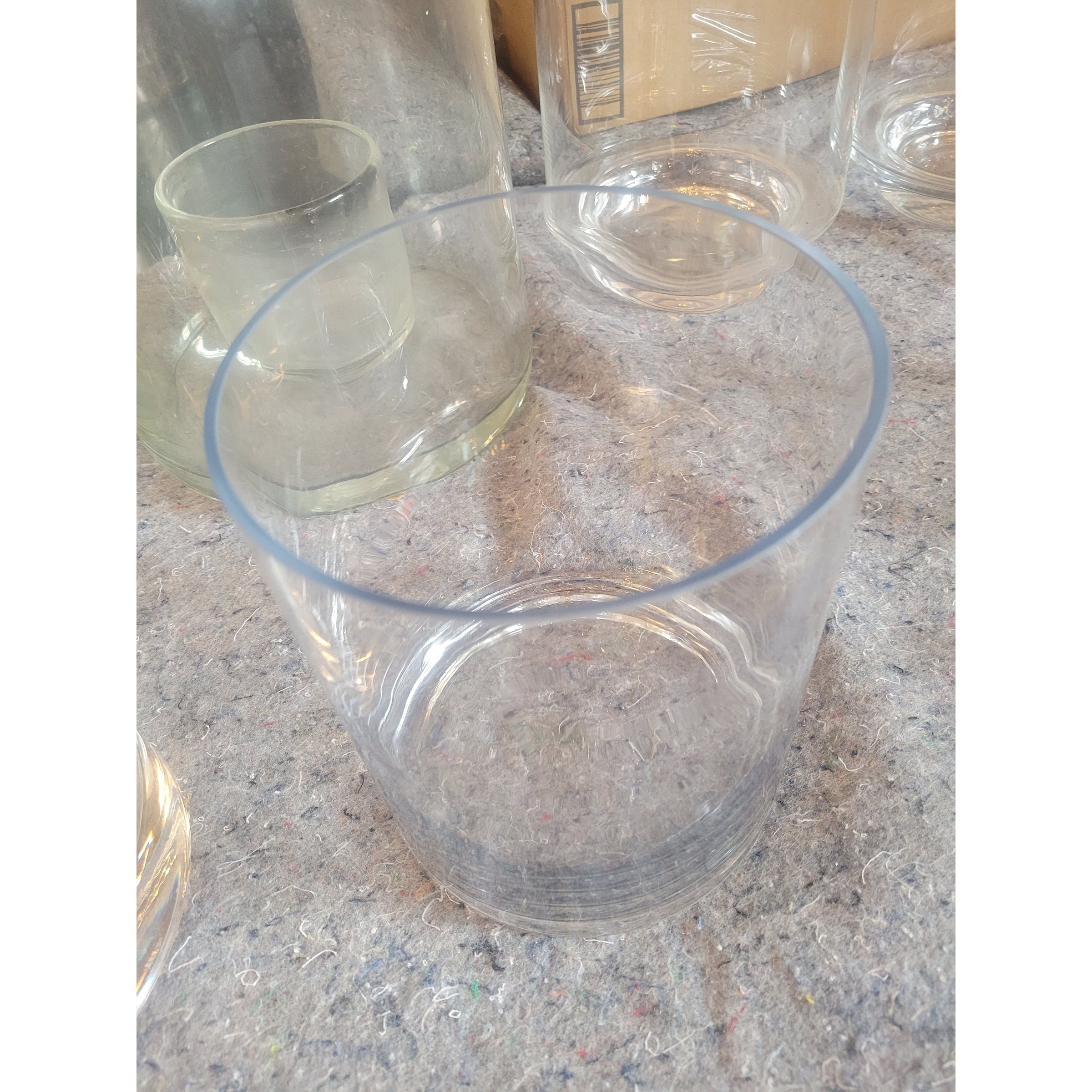 Medium Thin-Rim Glass Candle Holder
