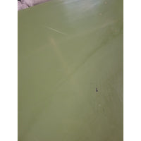 Custom KRB Brass Console Table w/ Green Lacquer Top by Lacquer Co. (AS IS)