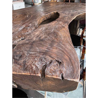 Live Edge Suar Wood Dining Table by Andrianna Shamaris