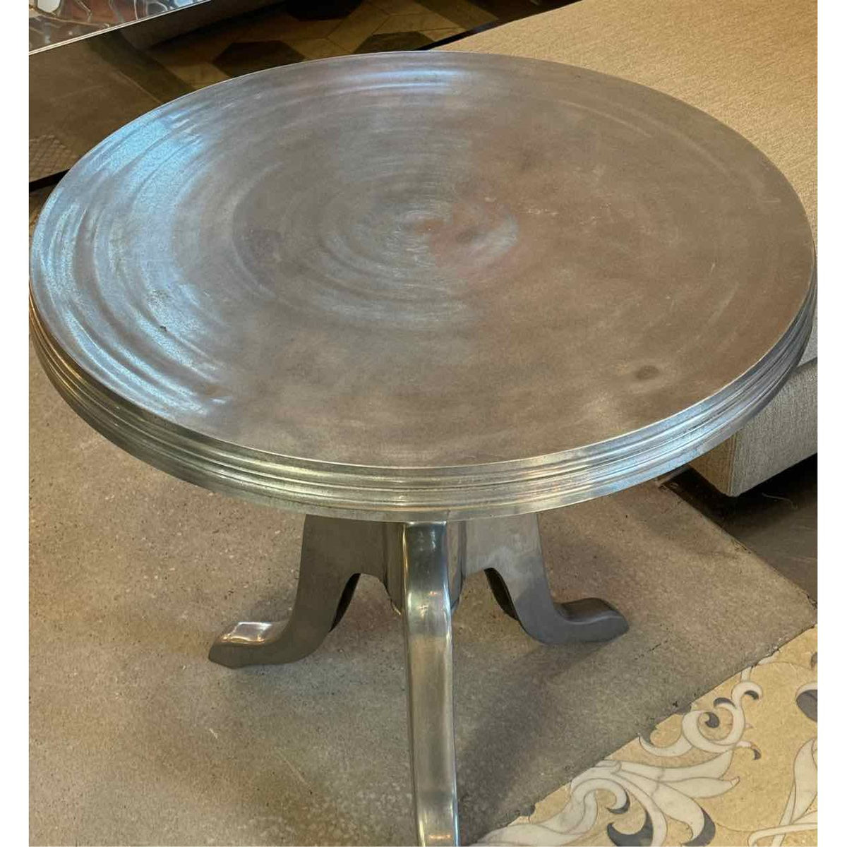 Round Metal Side Table