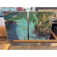 Waterscape Diptych by David Kessler in Silver Frames