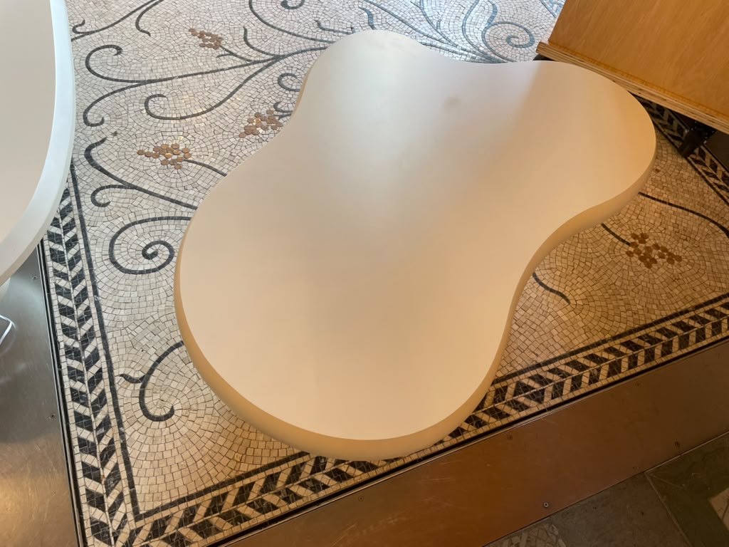 White Freeform Coffee Table