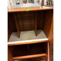 Mid-Century Tall Teak Bar Cabinet by A. Younger Ltd. - colletteconsignment.com