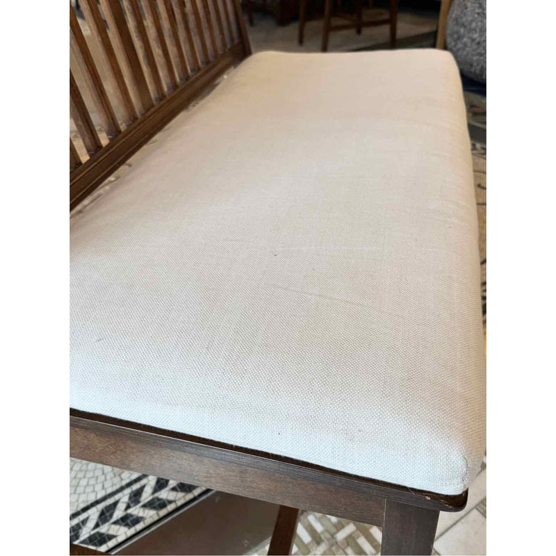 Wood Bench w/ Cushion by C&B