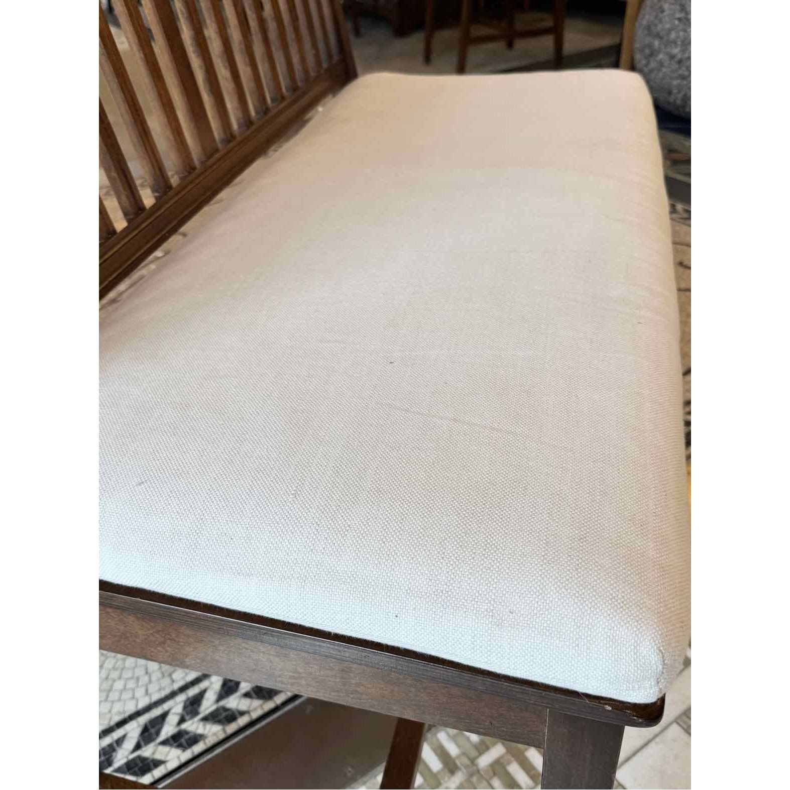 Wood Bench w/ Cushion by C&B