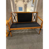 Neo-Classic Biedermeir Bench with Black Accents