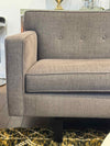 Andre Gray Linen Sofa w/ Wood Legs by Room & Board