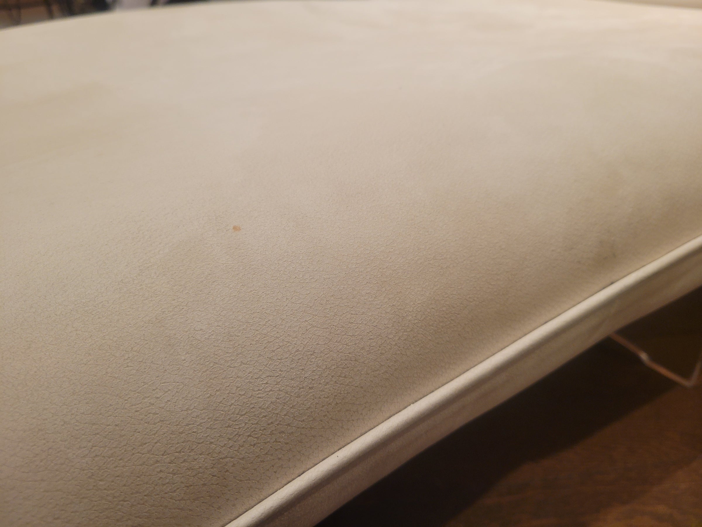 Suede Chaise on Lucite Base by Vladimir Kagan Couture - AS IS