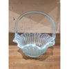 L.E. Smith Attrib. Blue Glass Candy Bowl
