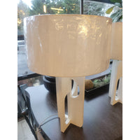 PAIR of 'Tevin' Resin Table Lamps w/ Shades by Arteriors