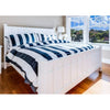 King-Sized White Wood Bed Frame by Land of Nod
