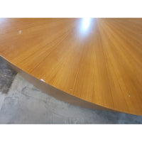 Mid-Century Oval Wood Coffee Table - AS IS